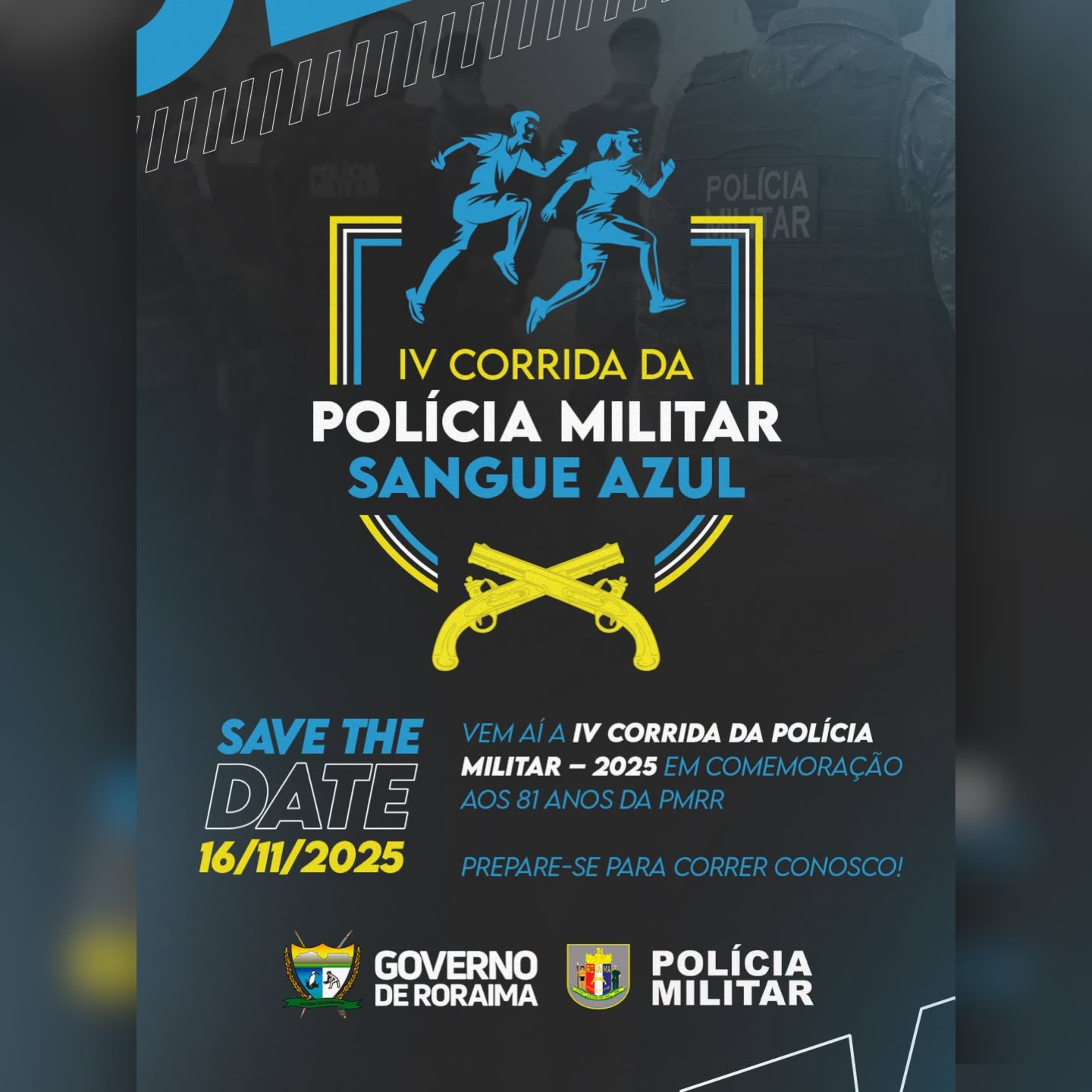 IV Corrida da Polícia Militar “Sangue Azul” será realizada em novembro em comemoração aos 81 anos da Corporação